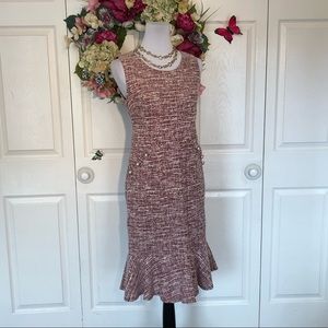 💼 Ruffle Bottom Sheath Dress